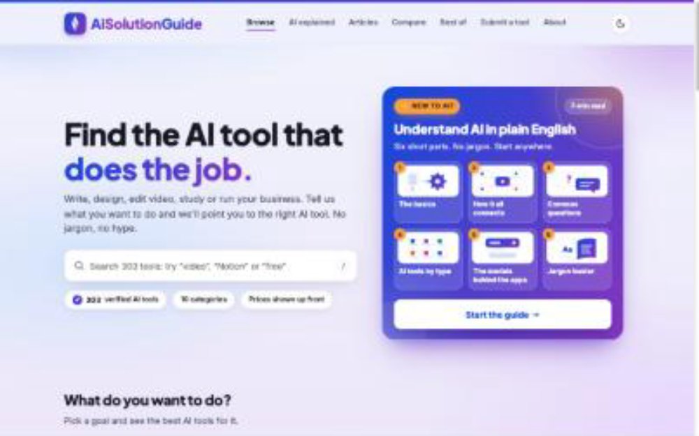 AiSolutionGuide homepage